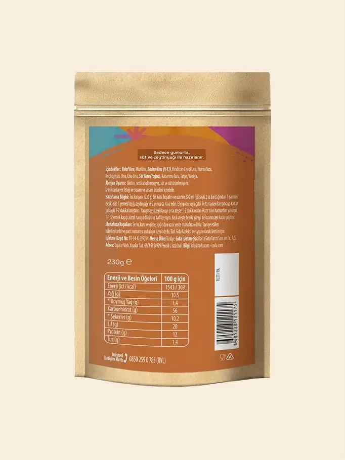 Ravla Badem Unlu Pankek Toz Karışımı 230 gram