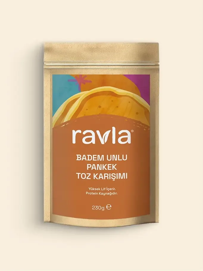 Ravla Badem Unlu Pankek Toz Karışımı 230 gram