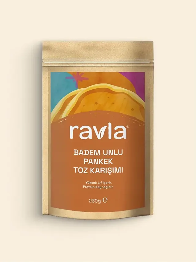 Ravla Badem Unlu Pankek Toz Karışımı 230 gram