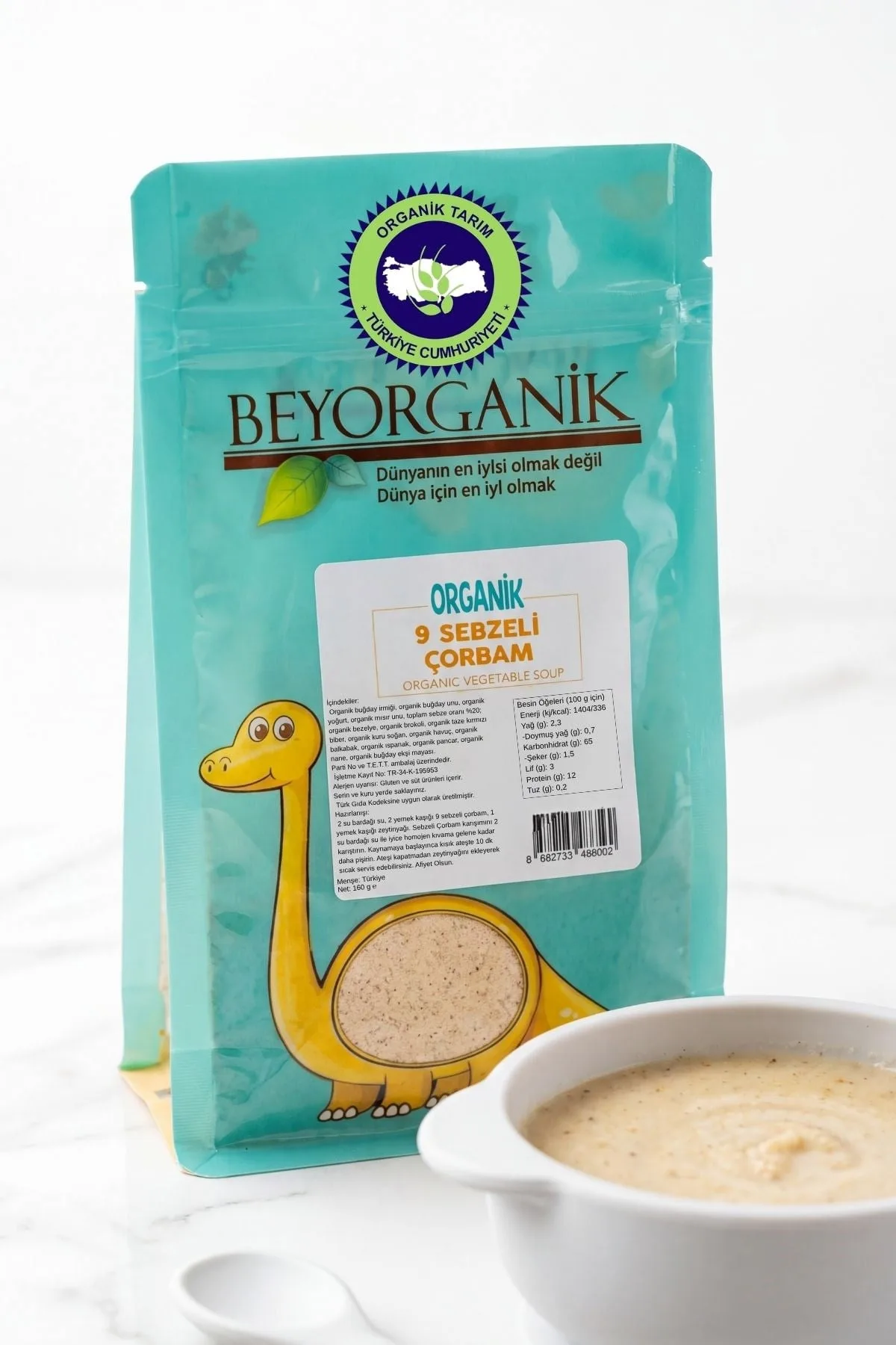 Organik 9 Sebzeli Çorbam 160gr (PESTİSİT VE AFLATOKSİN