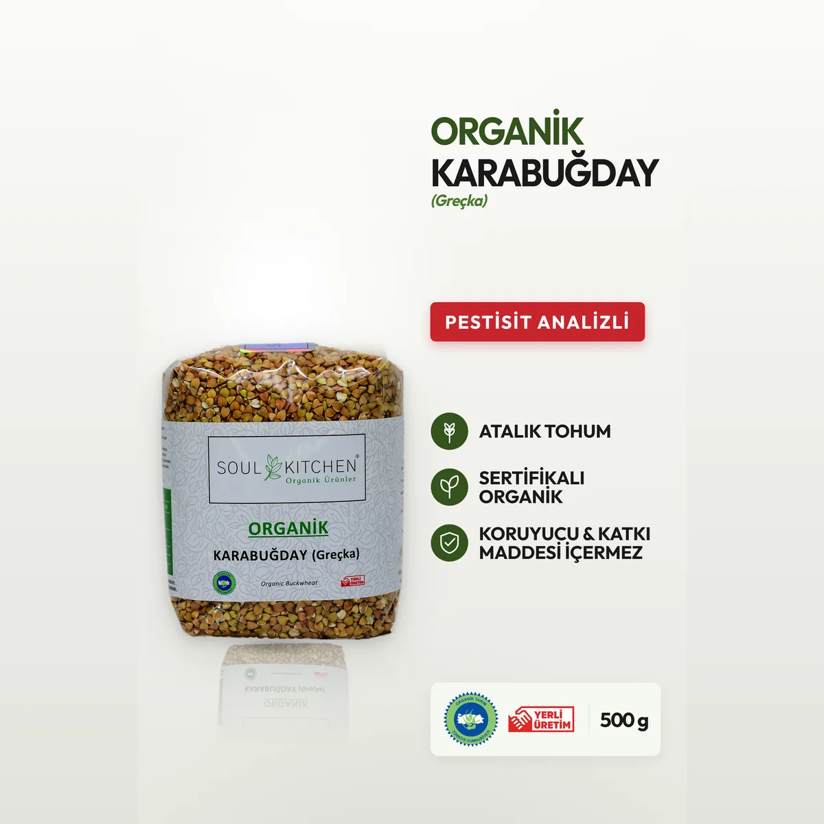 Soul Kitchen Organik Karabuğday (Greçka) 500 GR