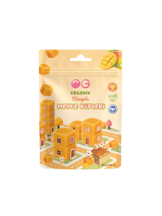 Organik Mangolu Meyve Küpleri 30 G