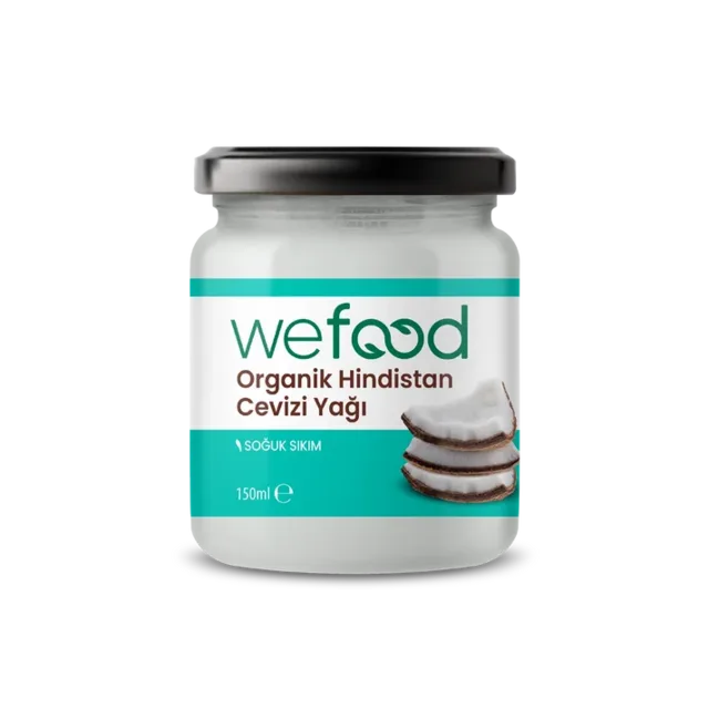 Wefood Organik Hindistan Cevizi Yağı 150 ml (Soğuk Sıkım)