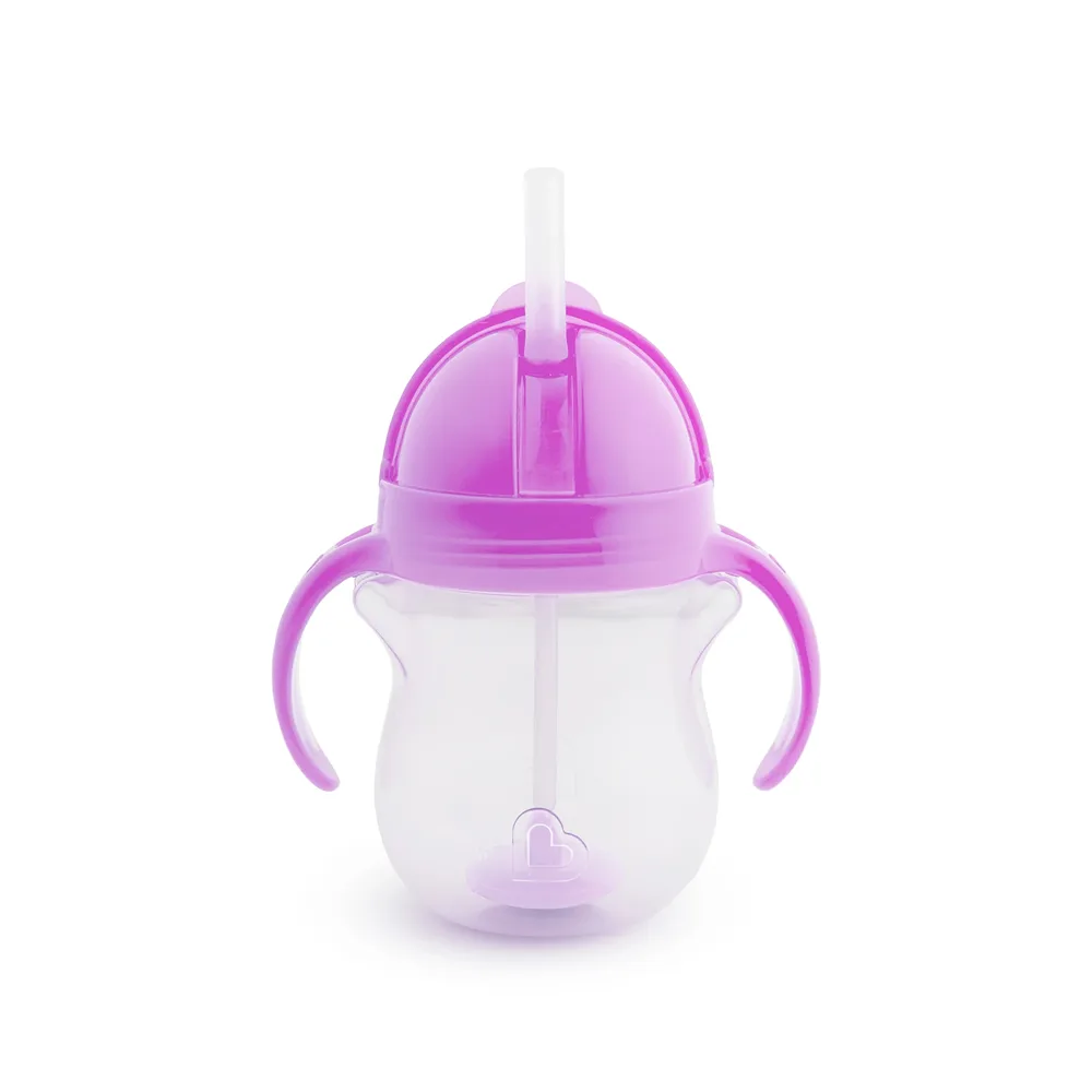 Munchkin tıklama kilitli uçlu alıştırma bardağı, mor, 207 ml