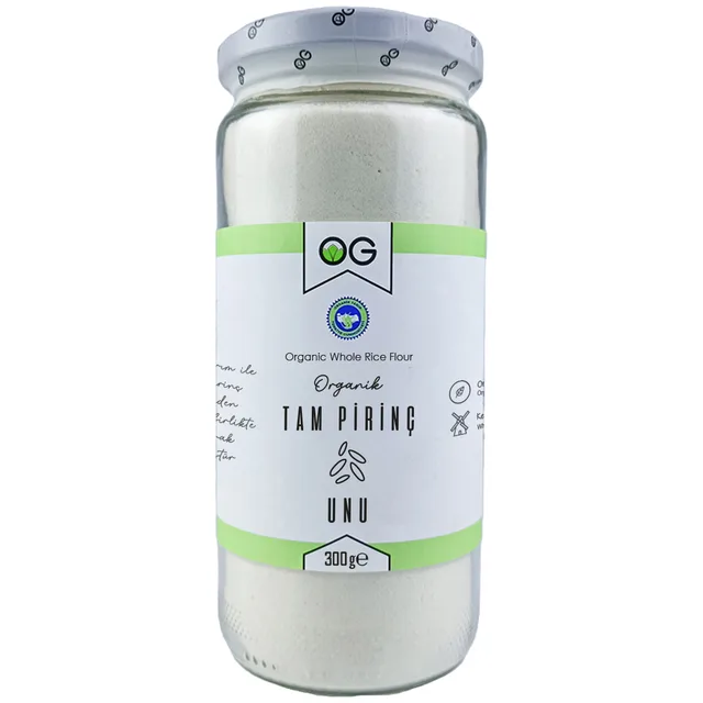 OG Natural Organik Tam Pirinç Unu Ek Gıda 300 gr