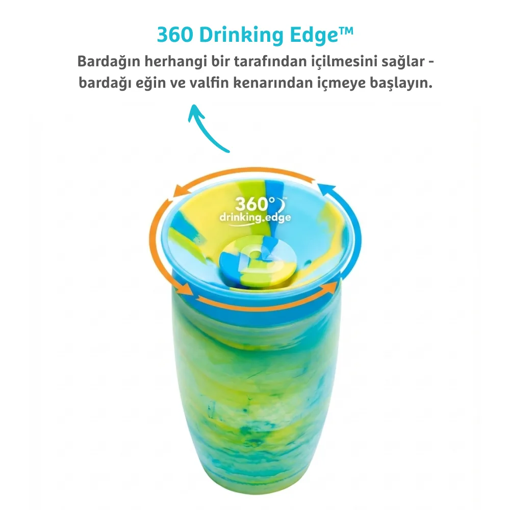 Munchkin Mucize 360 Tropical Alıştırma Bardağı 12 Ay+ 296 ml