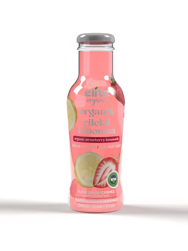 Elite Naturel organik çilekli limonata