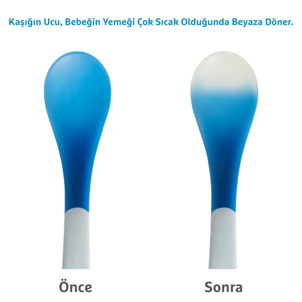 Munchkin ısı göstergeli yumuşak uçlu bebek kaşıkları, 4 adet