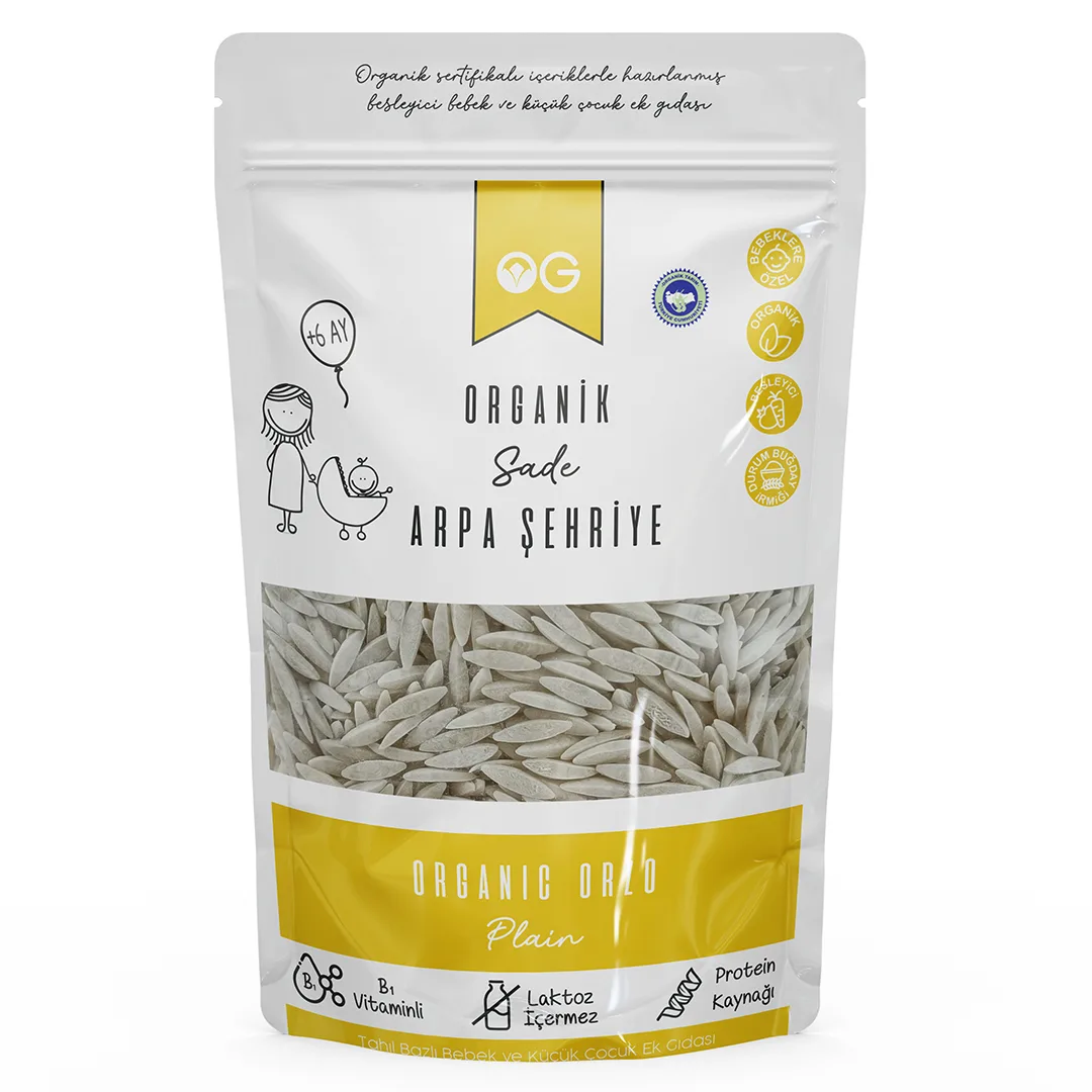 OG Organik Sade Arpa Şehriye 250 Gr 6 Ay
