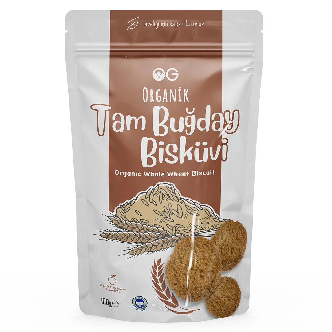 OG Natural Organik Tam Buğday Bisküvi 100 g