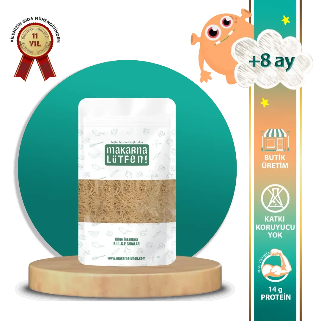Makarna Lütfen Kendinden Tavuklu Tel Şehriye (+8 Ay - 200 gram)