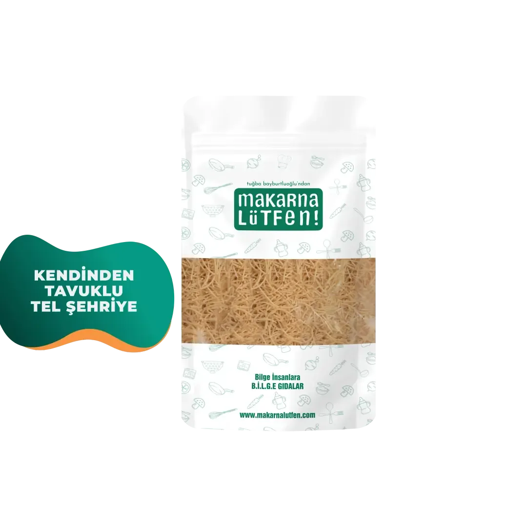 Makarna Lütfen Kendinden Tavuklu Tel Şehriye (+8 Ay - 200 gram)
