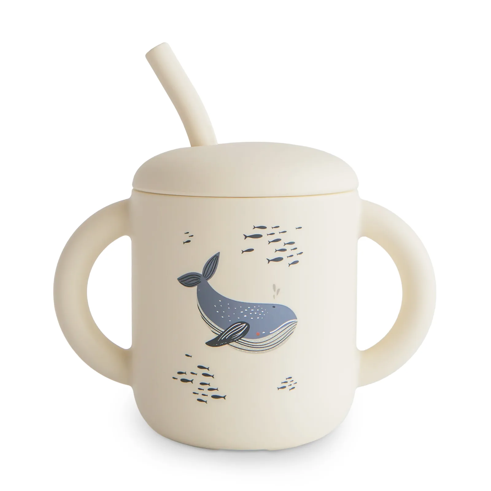 Mushie Pipetli Silikon Alıştırma Bardağı