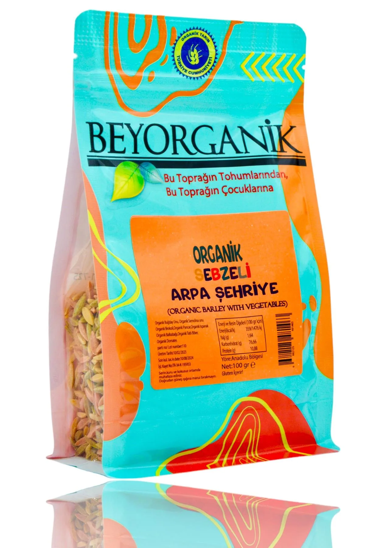 Beyorganik Organik Sebzeli Arpa Şehriye %25 100 gr