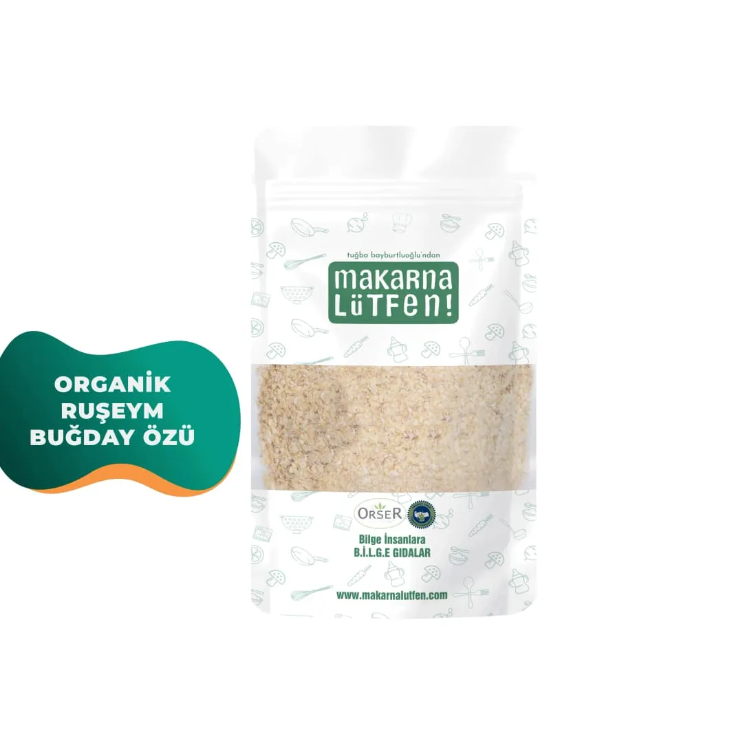 Makarna Lütfen Organik Ruşeym - Buğday Özü (8 Ay - 100)