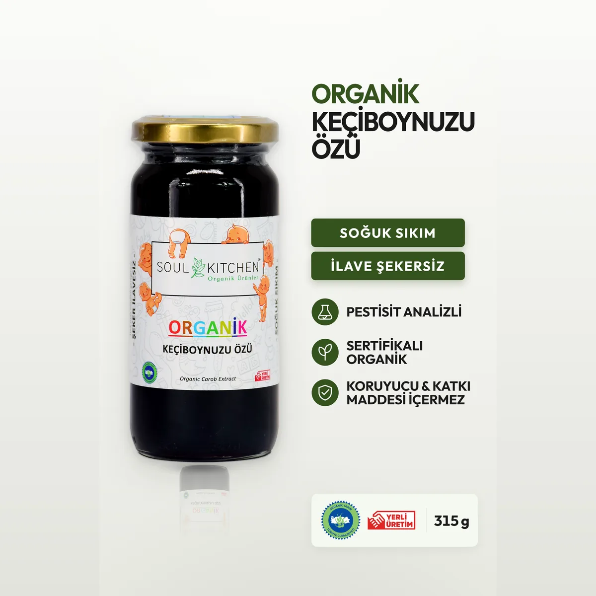 Soul Kitchen Organik Keçiboynuzu Özü 315 GR