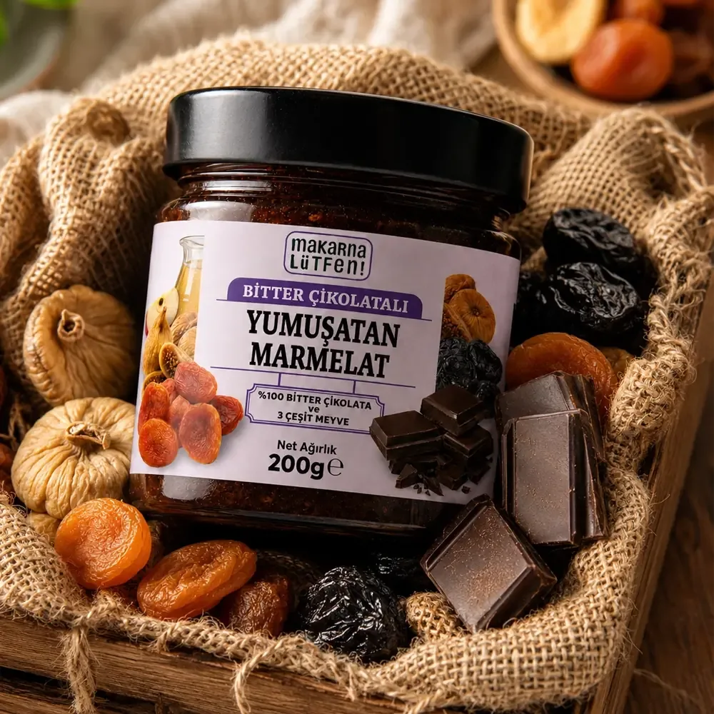 Makarna Lütfen Bitter Çikolatalı Yumuşatan Marmelat 200 g
