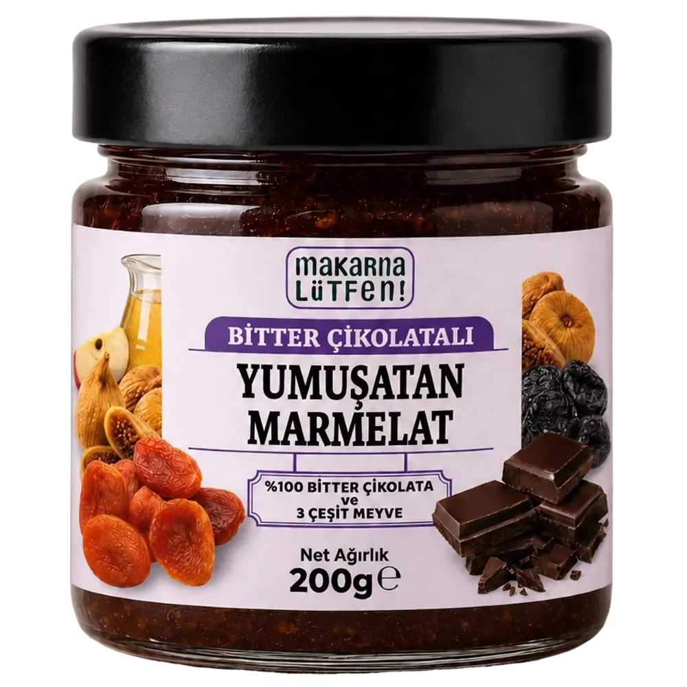 Makarna Lütfen Bitter Çikolatalı Yumuşatan Marmelat 200 g