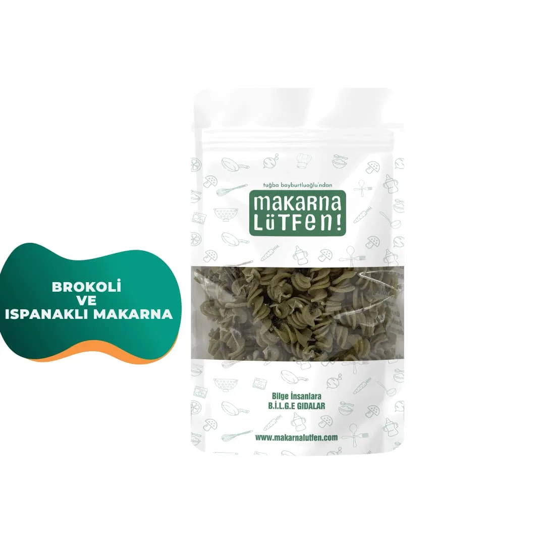 Makarna Lütfen Brokoli ve Ispanaklı Makarna 200 gram