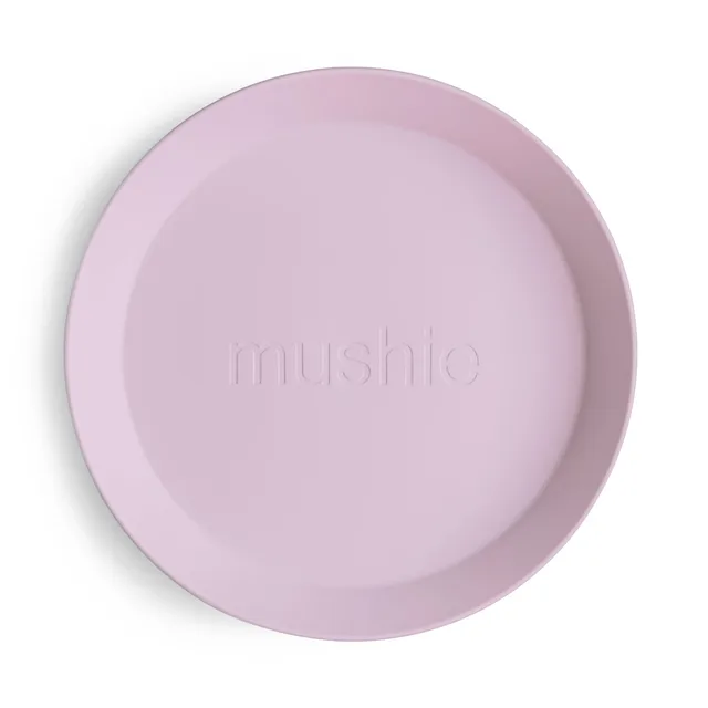 Mushie İkili Yuvarlak Yemek Tabağı - Soft Lilac