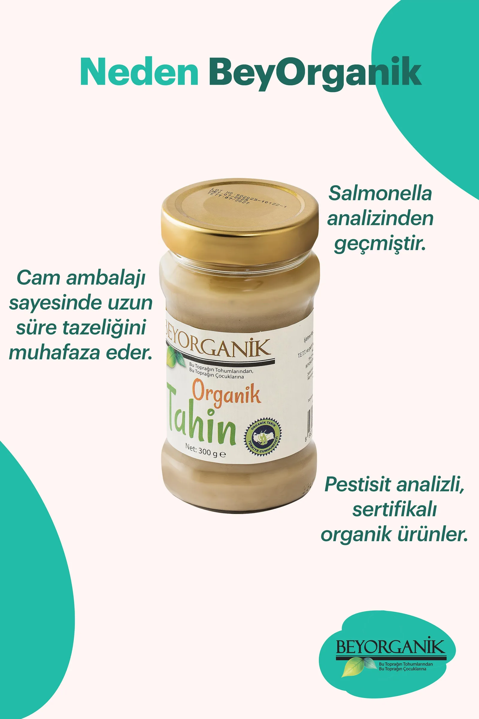 Beyorganik Organik Tahin 300 g