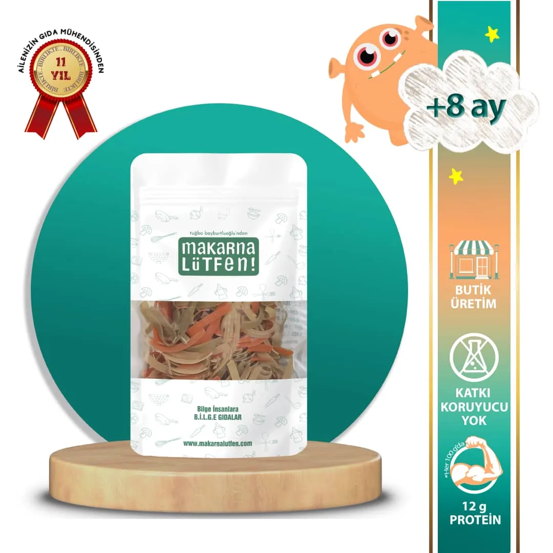 Makarna Lütfen Karışık Sebzeli Erişte (+8 Ay - 200 gram)