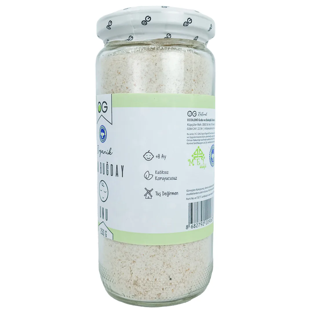 OG Natural Organik Tam Buğday Unu 8 Ay 250 GR