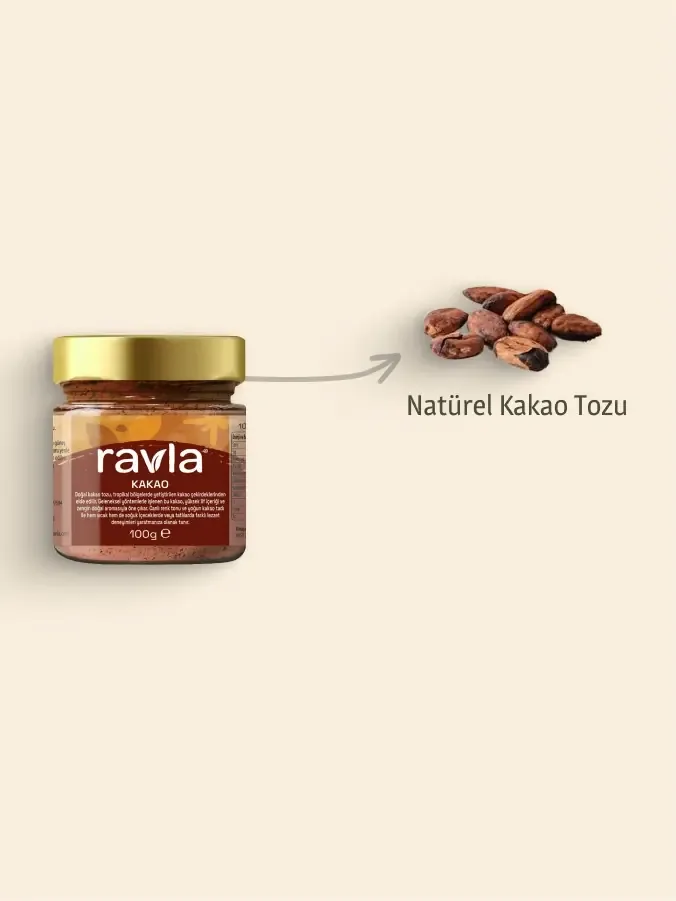 Ravla Naturel Kakao Tozu 100 gram