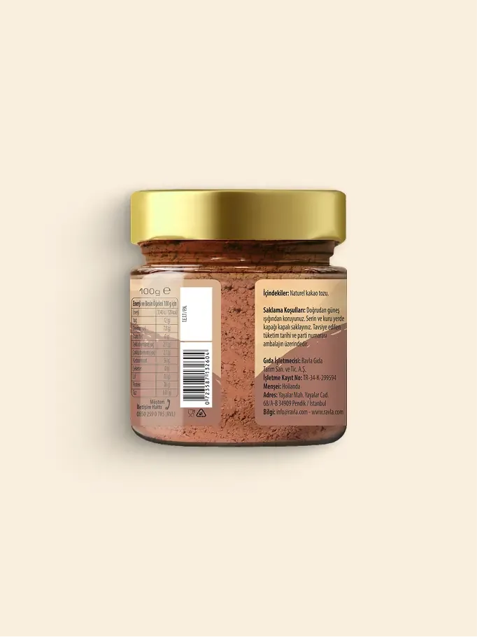 Ravla Naturel Kakao Tozu 100 gram