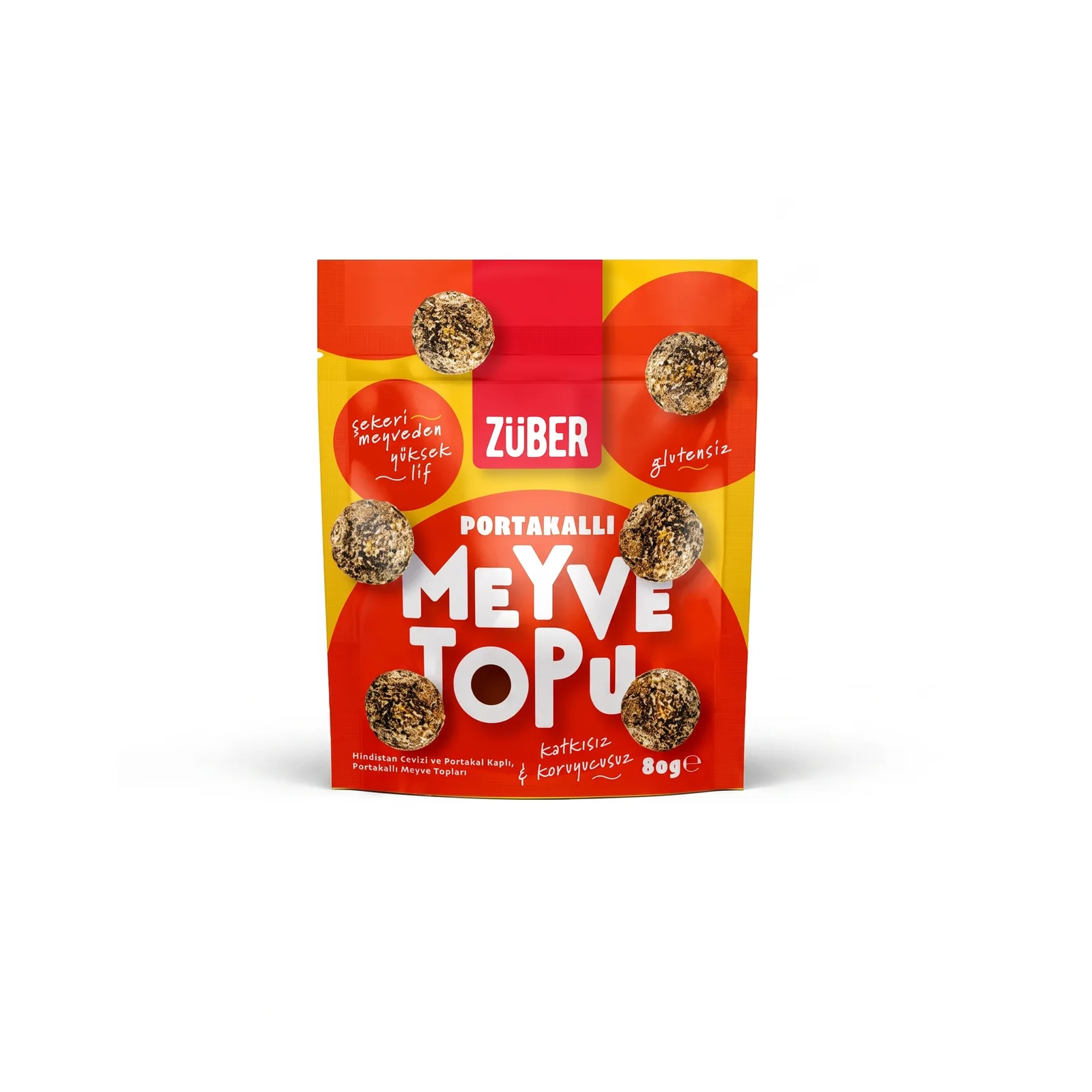 Züber Portakallı Meyve Topu