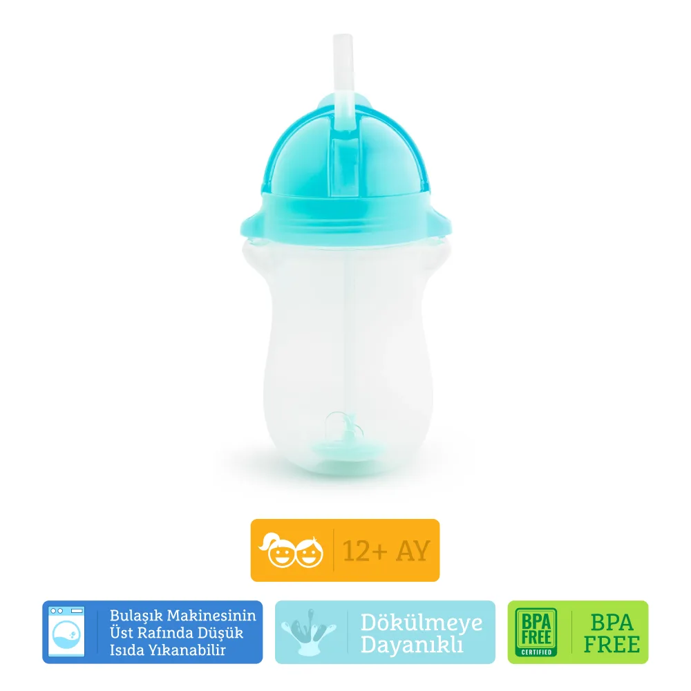 Munchkin tıklama kilitli pipetli alıştırma bardağı 296 ml