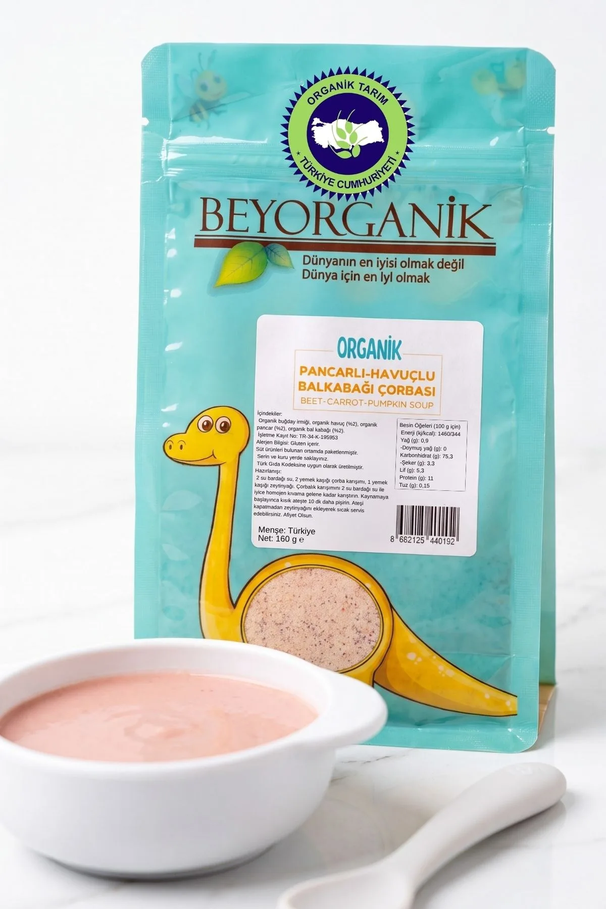 beyorganik pancarlu havuçlu balkabağı çorbası