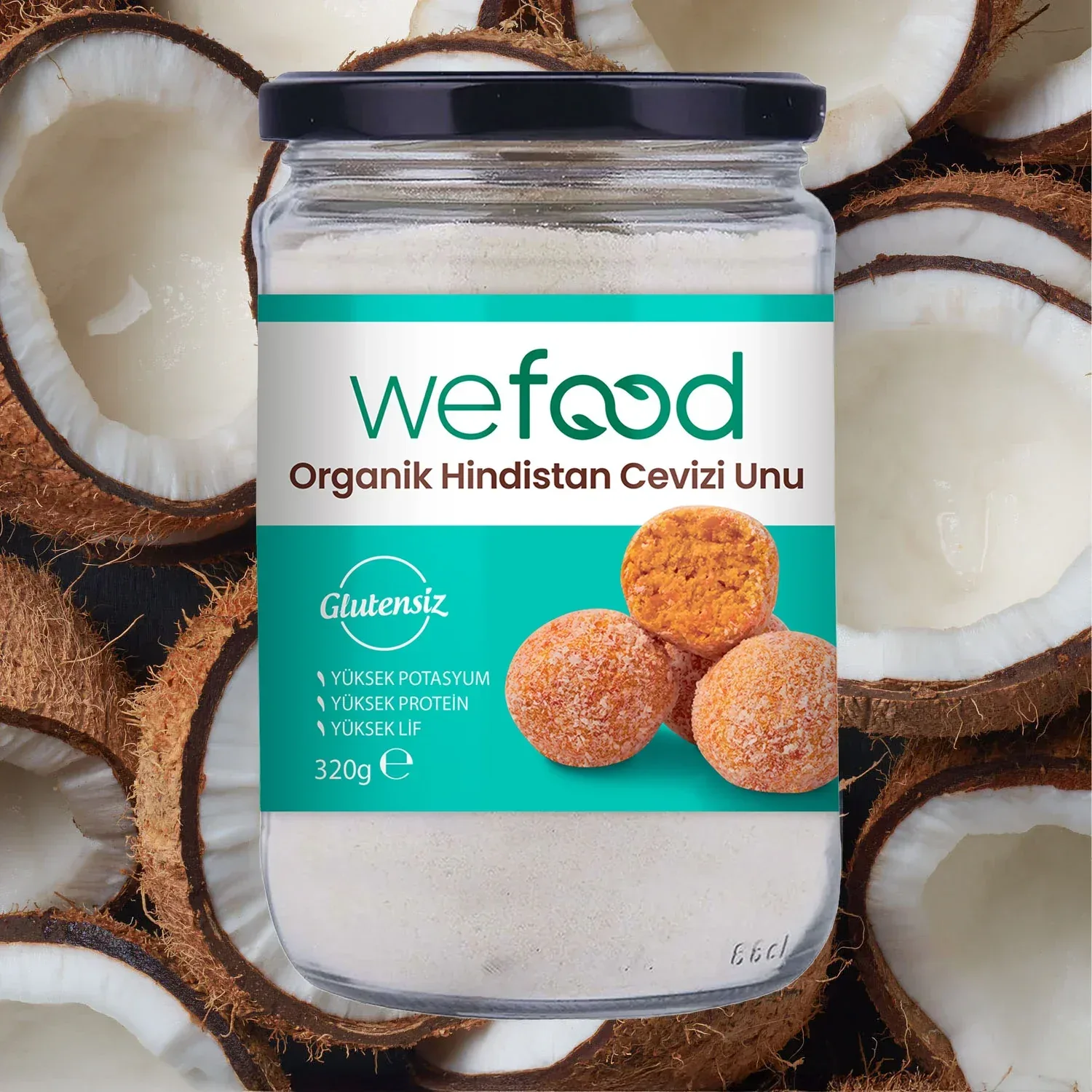 Wefood Organik Hindistan Cevizi Unu 320 g
