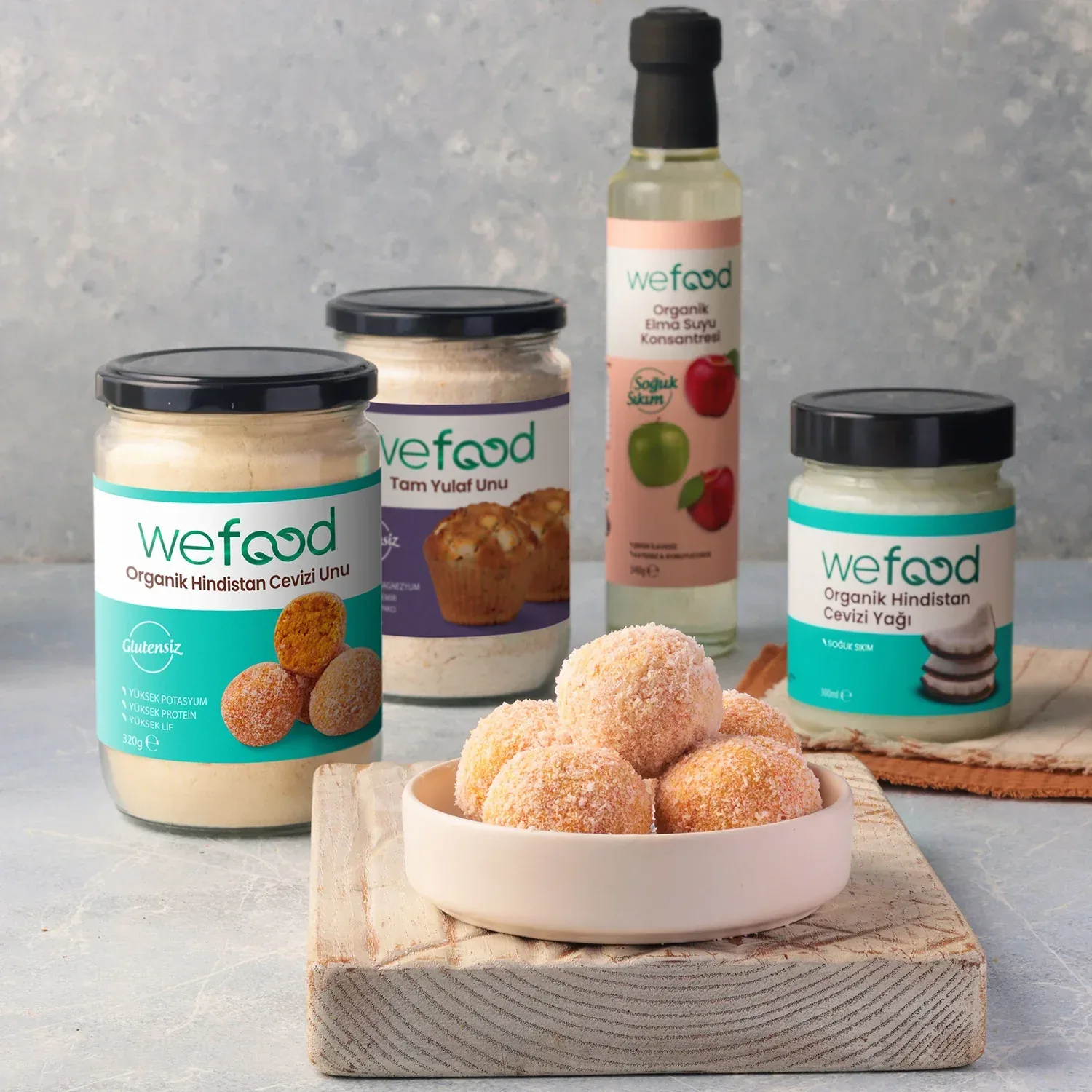 Wefood Organik Hindistan Cevizi Unu 320 g