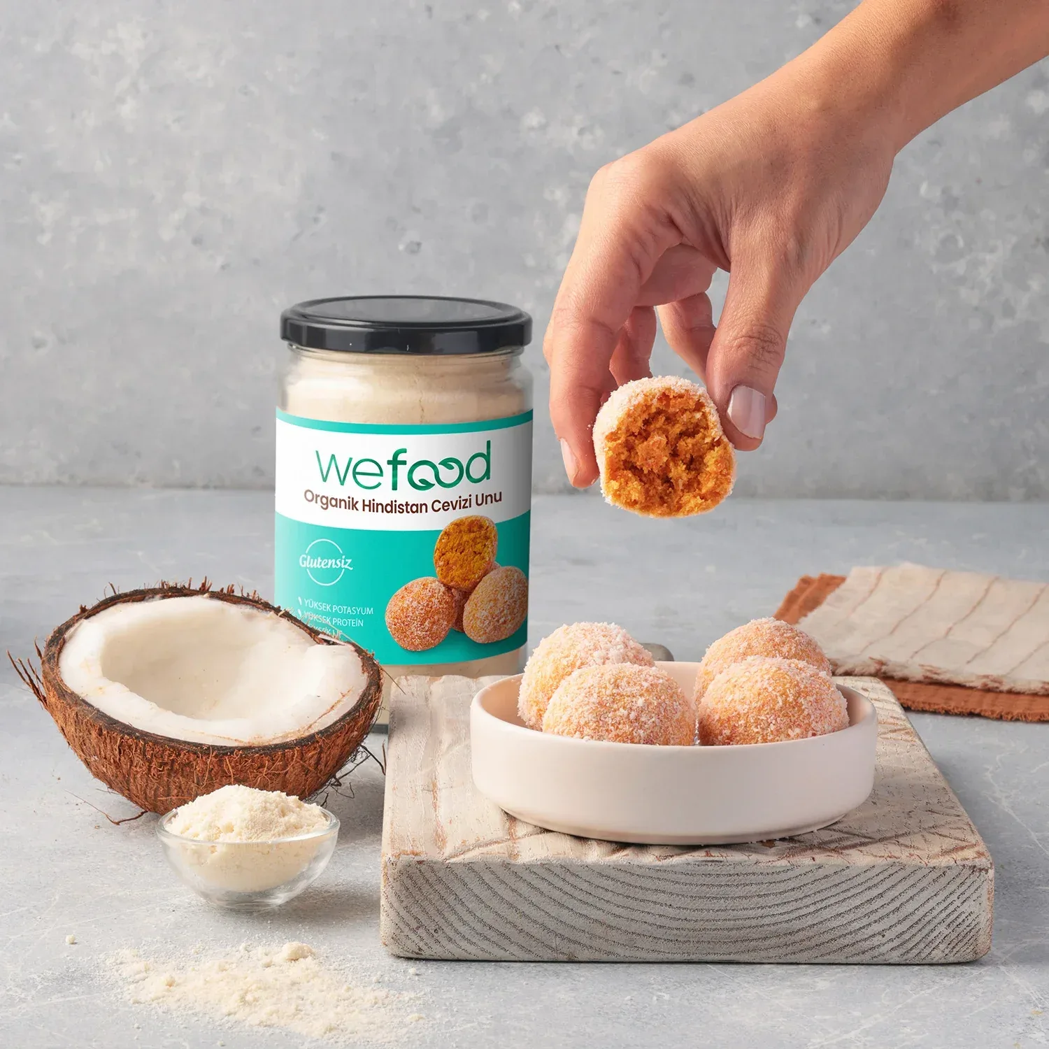 Wefood Organik Hindistan Cevizi Unu 320 g