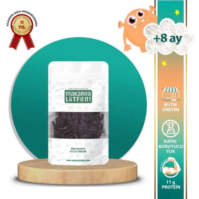 Makarna Lütfen Pancarlı Erişte - Antosiyoninli (8 Ay - 200)