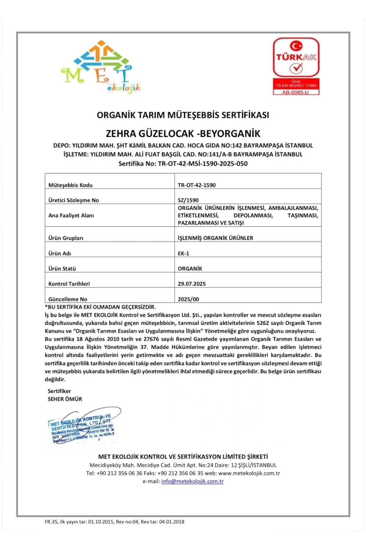 Beyorganik organik Mom's Mix 315 g