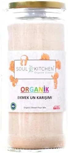 Soul Kitchen organik ekmek unu karışımı 250 g cam kavanoz