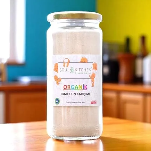 Soul Kitchen organik ekmek unu karışımı 250 g cam kavanoz