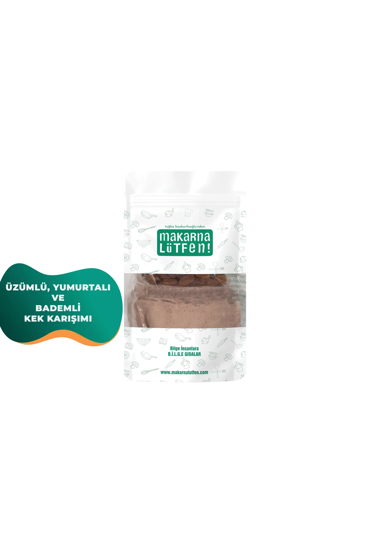 Makarna Lütfen üzümlü yumurtalı ve bademli kek karışımı 385 g
