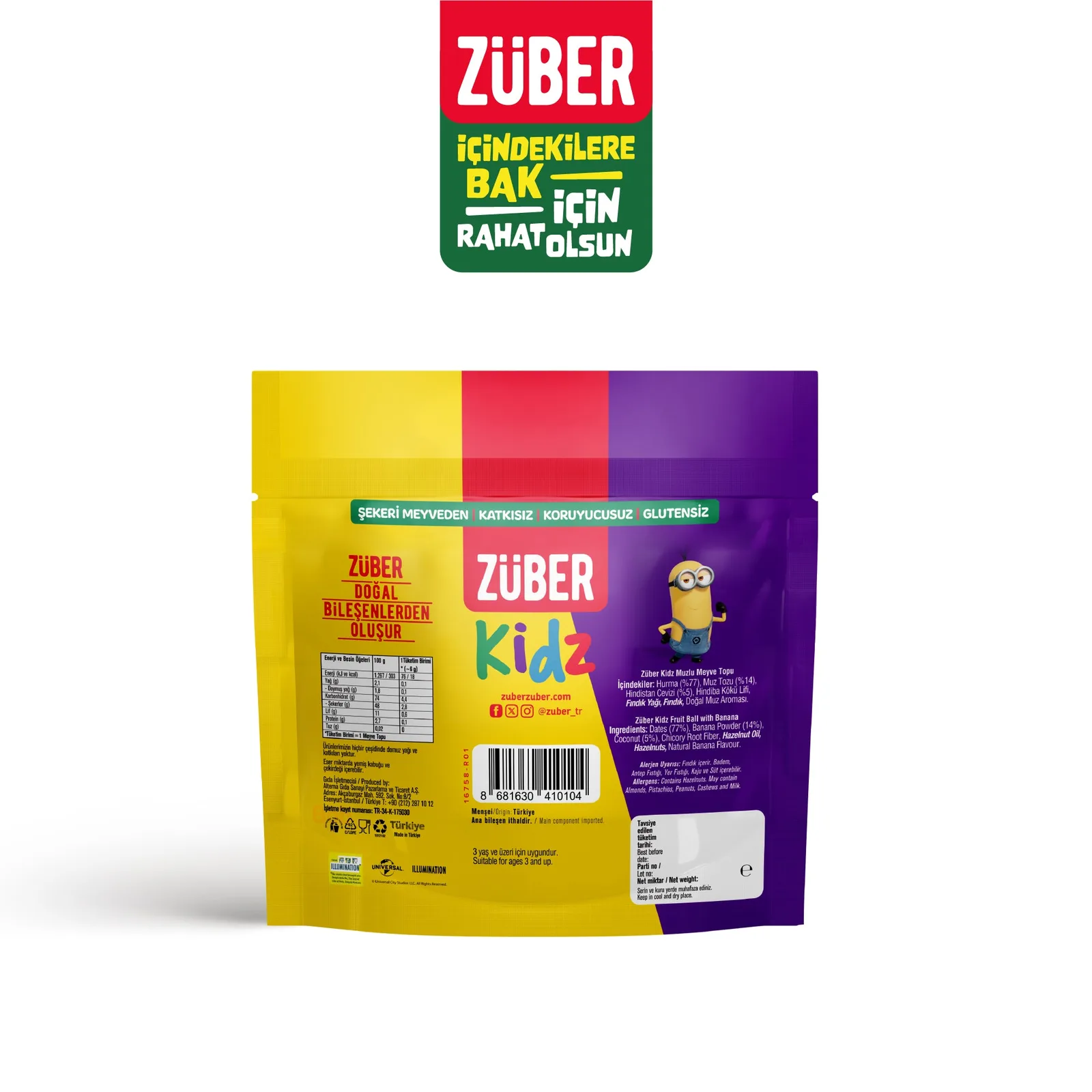 Züber Kidz Meyve Topu Muzlu
