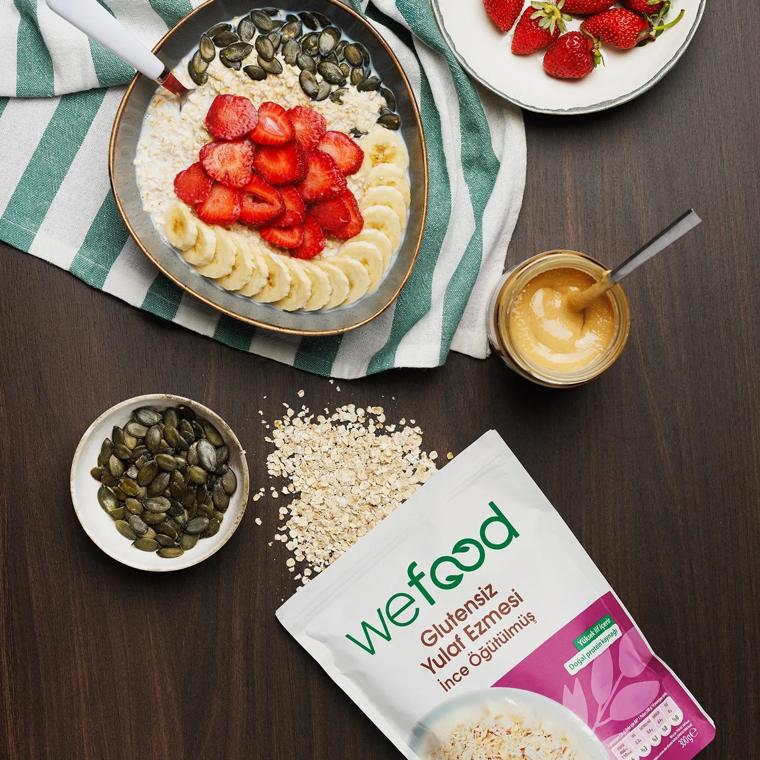 Wefood İnce Öğütülmüş Glutensiz Yulaf Ezmesi 300 g