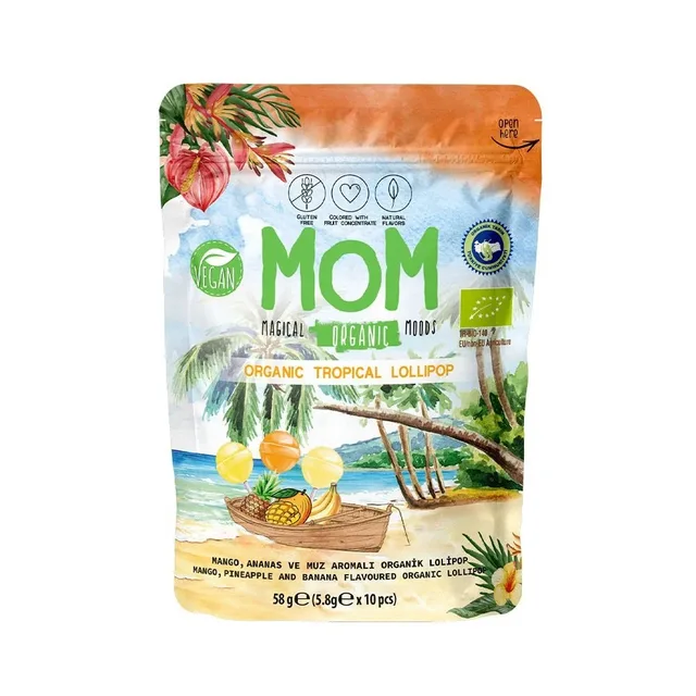 MOM Organik Lolipop Tropikal (EU)