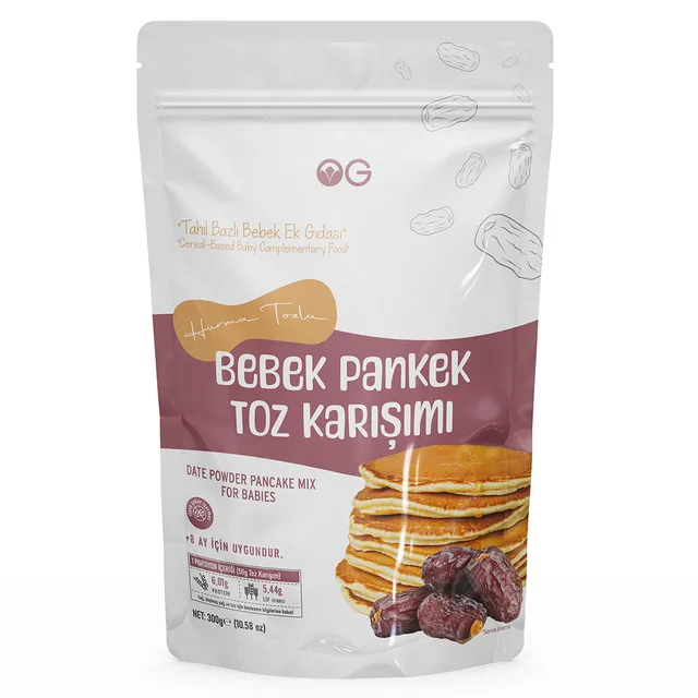 Hurma tozlu bebek pankek toz karışımı 300 g