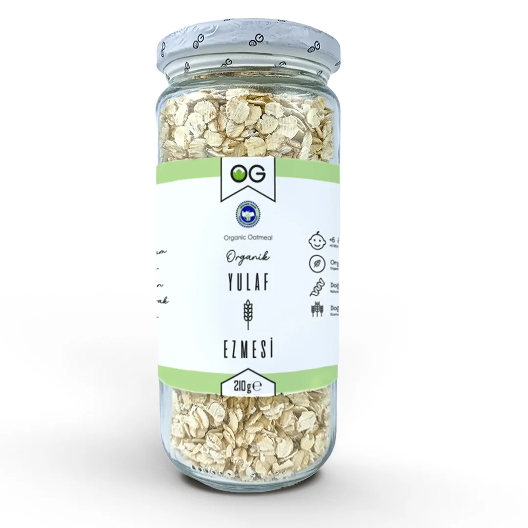 OG Natural Organik Yulaf Ezmesi 210 gr 6 Ay Üzeri