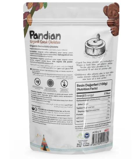 OG Pandian Organik Çocuk Çikolatası 36 G