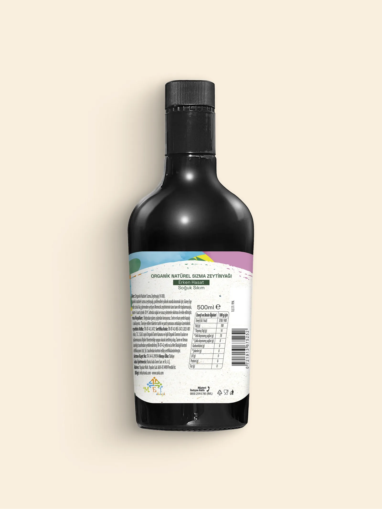 Ravla Kids Organik Erken Hasat Zeytinyağı 500 ml