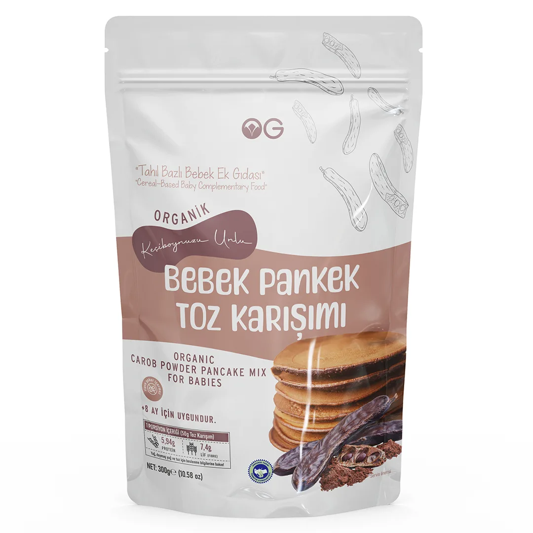 OG Natural Organik Keçiboynuzu Unlu Bebek Pankek Toz Karışımı