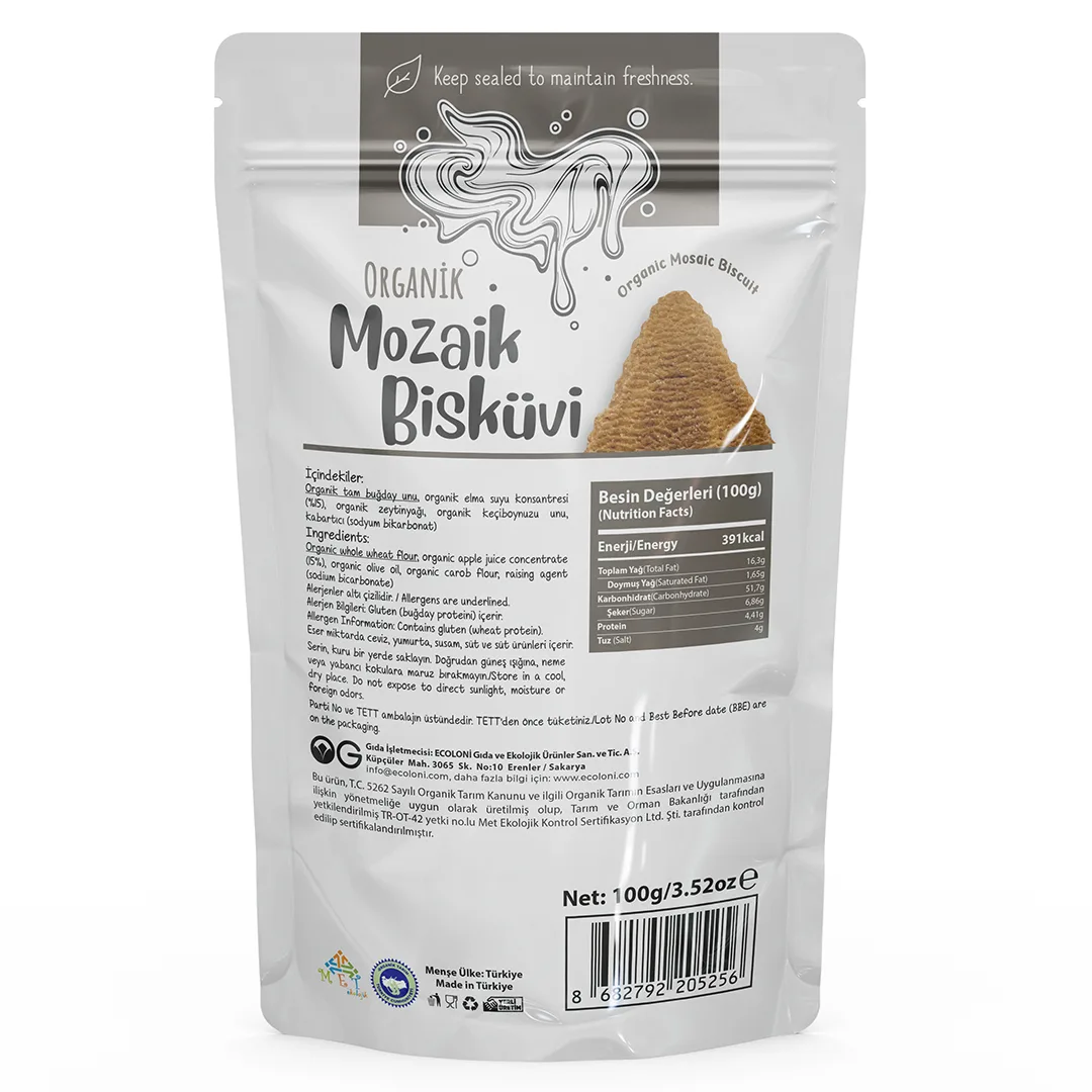 OG Natural Organik Mozaik Bisküvi 100