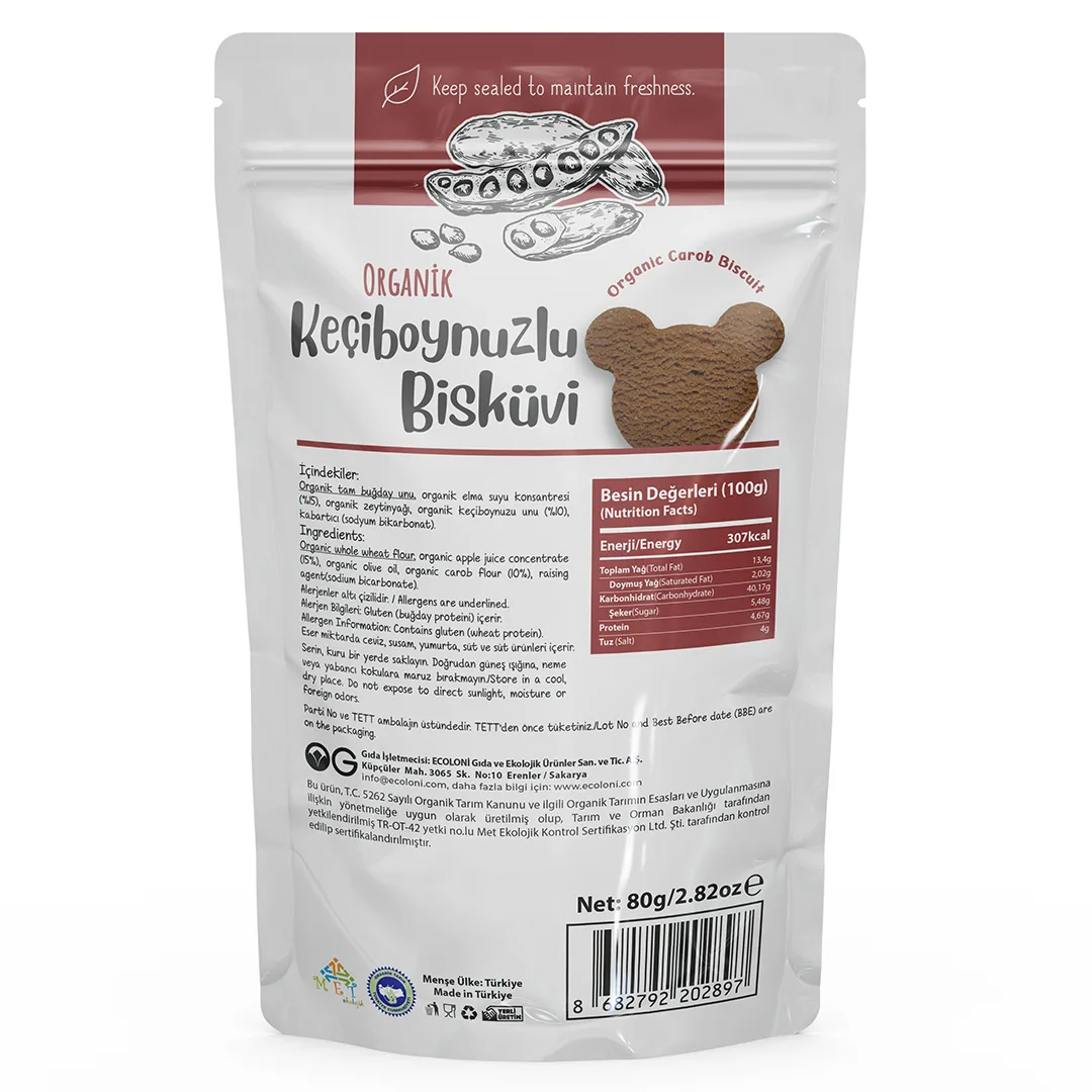 OG natural Organik Keçiboynuzlu Bisküvi 80
